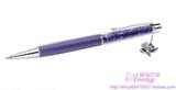 新款！德国打折购SWAROVSKI专柜可爱浪漫Kitty紫色圆珠笔1097051