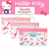 日本Sanrio HELLO KITTY 美乐蒂双子星 BR透明大容量 笔袋化妆包