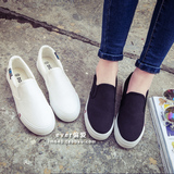 春季平底帆布鞋女鞋白色球鞋韩版女学生休闲布鞋小白鞋平跟女单鞋