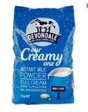 新西兰直邮Devondale德运进口高钙全脂牛奶粉1kg 中老年成人学生
