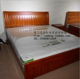 进口橡木床  实木床1.2米 1.5米 1.8米 海棠色 双人床仅售厦门