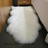 【羙の元素】澳洲纯羊毛整张羊毛地毯 沙发垫 定做白色