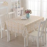 桌布防水防烫茶几桌布长方形桌布pvc塑料防水免洗家用印花餐桌布
