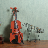 欧式复古小提琴模型摆件橱窗陈列道具 服装店 家居软装饰品摆设