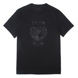 Calvin Klein2016新品代购 CK都市休闲纯色圆领CK麦穗LOGO短袖男