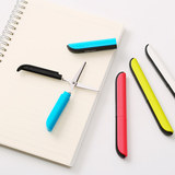 得力 创意个性彩色剪刀钢笔式炫彩便携迷你安全手工学生剪纸剪刀