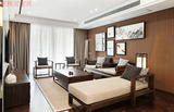现代新中式禅意沙发三人简约客厅实木仿古家具别墅会所样板房沙发