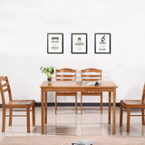 北欧家具小户型现代简约快餐桌椅组合日式长方形纯实木吃饭桌子
