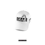 GRAF原创品牌 |经典系列| 简洁原创设计纹样奢华白色弯檐棒球帽