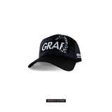 GRAF原创品牌 |经典系列| 简洁原创设计纹样奢华黑色弯檐棒球帽