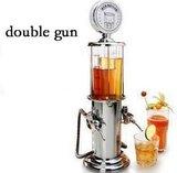 双枪加油站分酒器个性饮料器补给加油站饮料机小双枪啤酒机量酒器