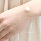 【sugar】极简主义 cos hm 欧美复古韩国金属珍珠细手镯手环