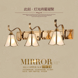 美式灯全铜复古led美式镜前灯 欧式浴室镜灯简约卫生间灯具镜柜灯