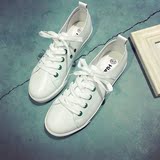 环球春夏季白色帆布鞋韩版女鞋小白鞋运动鞋休闲鞋学生鞋平底板鞋