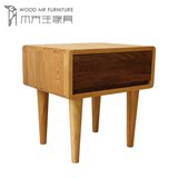 日式纯实木单抽床头柜 北欧宜家简约现代 卧室家具储物柜