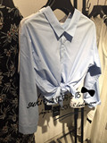 日本代购 EMODA 5月 新款 背后可扎蝴蝶结衬衫