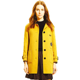 花溪◆恩系列专柜折扣女装2016秋季新款羊毛呢外套品牌双面尼大衣