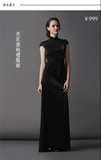 新款XHQ0409005 SOIREE奢瑞 亮花旗袍礼服连衣裙 小黑裙热卖(长裙