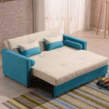 多功能布艺弹簧包沙发床1.8米两用可折叠沙发床1.5米1.35米2拆洗