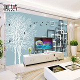 现代简约客厅电视背景墙壁纸3d立体无缝定制大型壁画墙纸布蒲公英