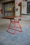 loft美式铁艺复古实木个性饭桌洽谈桌办公桌休闲咖啡桌餐桌椅组合