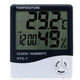 衡星HTC-1 室内温度计湿度计 电子温湿度计 家用温度计湿度计闹钟