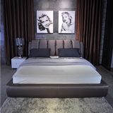 新款品牌家具布艺床小户型布床1.5/1.8米双人床简约现代软床婚床