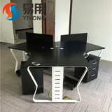广州职员办公桌简约屏风办公桌现代3、6人组合员工位三人职员桌