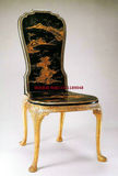 法式风格别墅豪华实木雕刻手绘靠背餐椅休闲洽谈椅书椅图案可定制