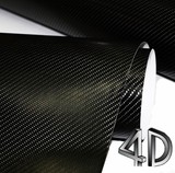 4D立体碳纤维贴纸 汽车碳纤维贴膜高亮光改色膜 内外饰装饰导气槽