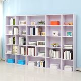 简约现代书柜简易书架置物架柜子自由组合儿童储物柜实木书橱特价