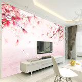 3D定制立体客厅卧室电视背景墙壁纸壁画现代简约花卉墙纸无缝墙布