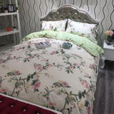 小清新法式韩式风格田园四件套 全棉被套床单纯棉床上用品1.8m