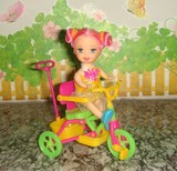 芭比娃娃衣服婴儿车自行车BB车家具配件/女孩过家家玩具