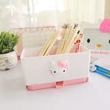 包邮 kitty 韩国热卖新款可爱卡通桌面餐具筷子收纳笼 勺子收纳盒