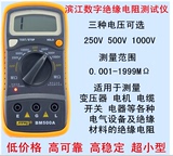 正品滨江BM500A数字绝缘电阻测试仪 电子摇表 1000V兆欧表 电阻表