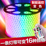 LED灯带5050高亮光七彩变色遥控彩色灯带灯条防水吊顶RGB灯带