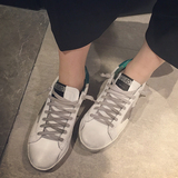 女鞋2016夏季新款韩版学院风系带舒适厚底白色经典GGDB运动休闲鞋