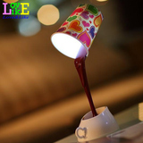 创意礼物USB电池倒咖啡台灯led护眼台灯创意小夜灯学生生日礼物