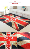 包邮 英伦风米字旗英国旗地毯客厅卧室茶几沙发地垫复古做旧创意
