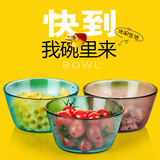 沙拉碗玻璃透明大号水果碗西瓜碗玻璃碗透明面碗日式汤碗家用饭碗