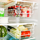 厨房置物架收纳架冰箱隔板层架橱柜抽屉储物架可伸缩整理架壁挂架