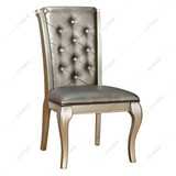 美式乡村欧式复古餐椅新古典实木书桌椅酒店咖啡厅休闲会议椅