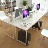 072台式简约钢木办公桌简易书桌环保创意写字台组装00420电脑桌