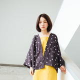 紫苏/自制日本原宿和风薄款开衫外套女夏 复古宽松和服防晒上衣