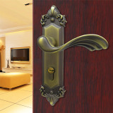 青古铜机械门锁室内门锁欧式门锁把手卧室房门锁实木门锁