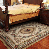 床前地毯卧室满铺厚长方形短毛毛绒床头床边毯欧式家用榻榻米田园