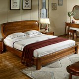 ZM乌金木床全实木床 纯正进口乌金木材 卧室高端家具 中式实木床