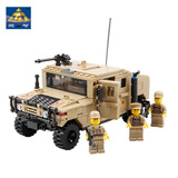 乐高式军事模型拼装积木塑料小颗粒拼装坦克飞机 儿童玩具6-8岁
