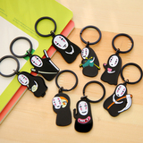 韩国创意可爱卡通动漫宫崎骏无脸男钥匙扣挂件汽车钥匙环钥匙链